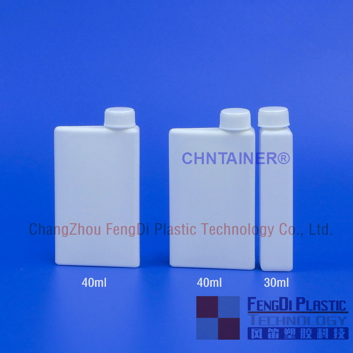 Botellas de frascos de reactivos blancos 40 ml y 30 ml utilizados en el analizador de química de Metrolab 4000 